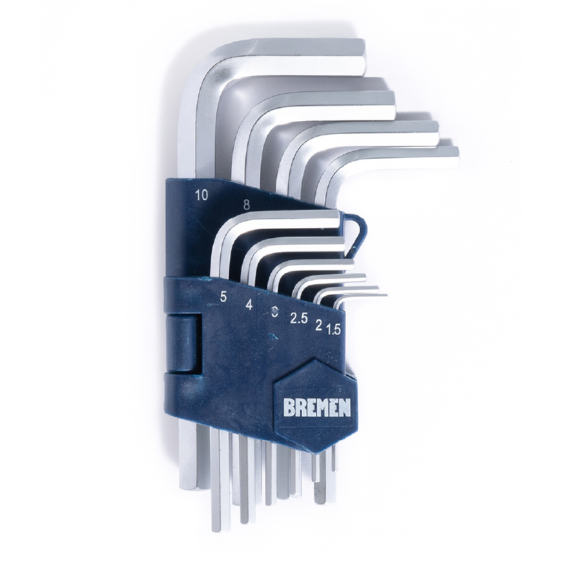 KIT LLAVES ALLEN  HEXAGONALES 10 PIEZAS MM