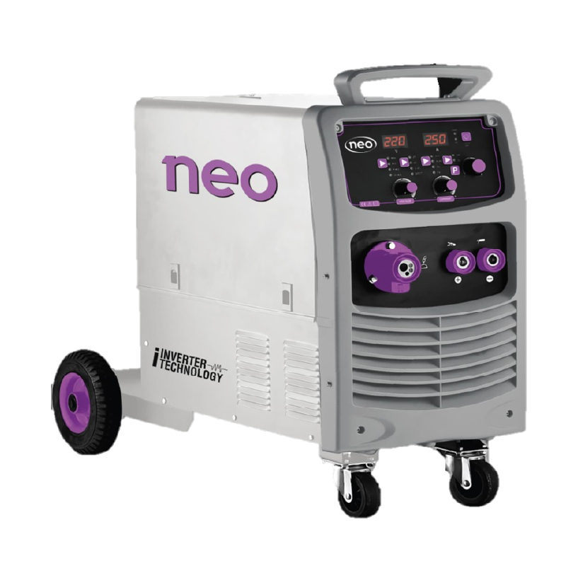 SOLDADORA INVERTER MIG-MMA 250A - 220V  15KG CON RUEDAS