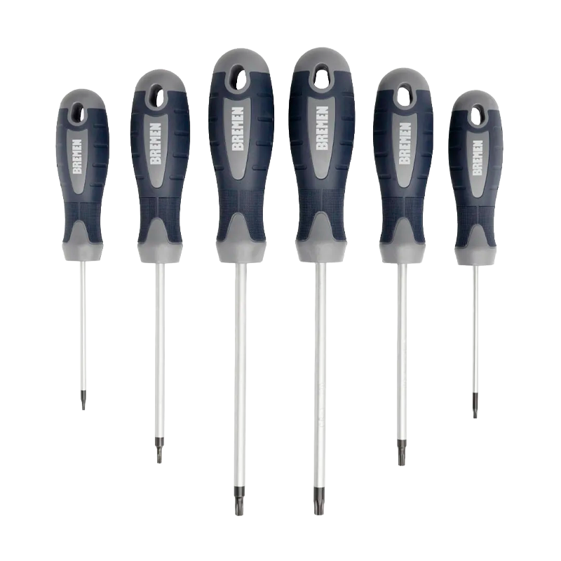DESTORNILLADORES TORX  JUEGO DE 6 PZS (6-8-10-20-25-30)